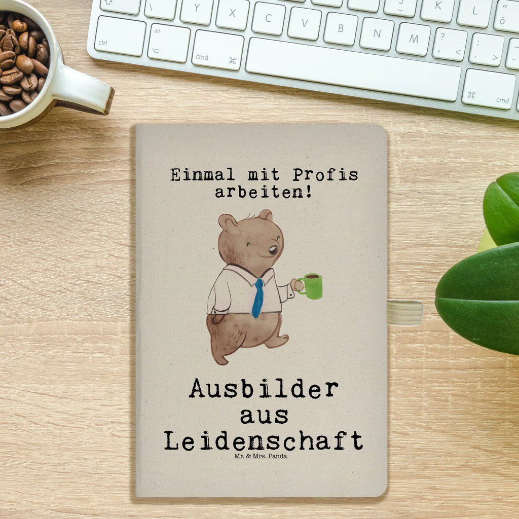 Bawełniany notatnik DIN A4 Instruktor Pasja Zawód, Wykształcenie, Jubileusz, Pożegnanie, Emerytura, Kolega, Koleżanka, Prezent, Dawać, Pracownik, Współpracownik, Firma, Dziękuję, Dziękuję bardzo