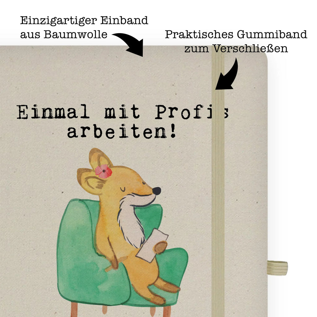 Bawełniany notatnik DIN A4 psycholożka Pasja Zawód, Wykształcenie, Jubileusz, Pożegnanie, Emerytura, Kolega, Koleżanka, Prezent, Dawać, Pracownik, Współpracownik, Firma, Dziękuję, Dziękuję bardzo