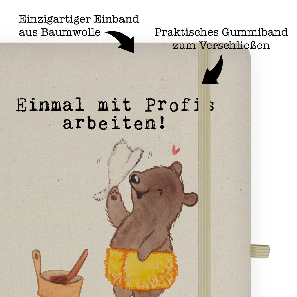 Bawełniany notatnik DIN A4 Mistrz sauny Pasja Zawód, Wykształcenie, Jubileusz, Pożegnanie, Emerytura, Kolega, Koleżanka, Prezent, Dawać, Pracownik, Współpracownik, Firma, Dziękuję, Dziękuję bardzo