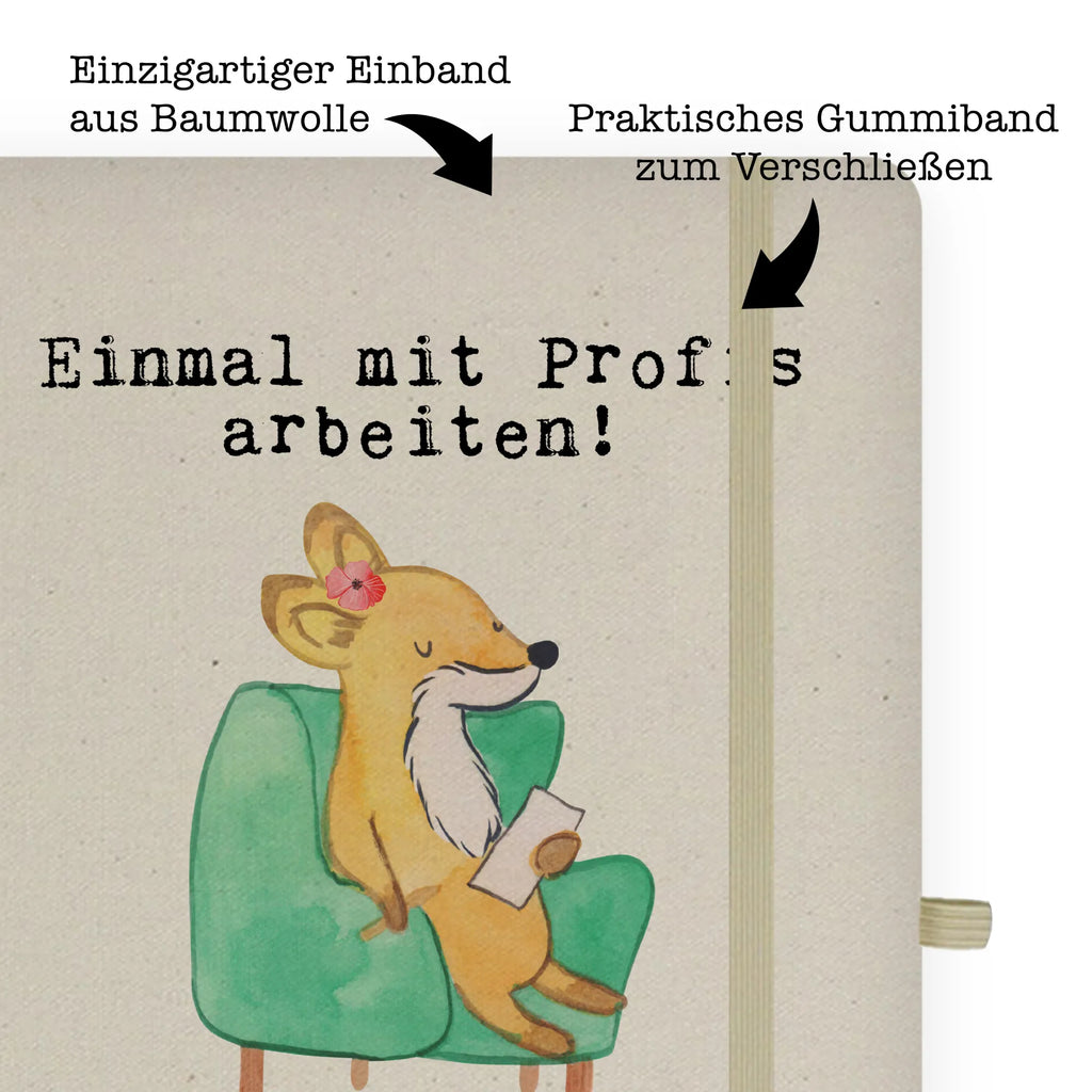 Bawełniany notatnik DIN A4 psycholożka Pasja Zawód, Wykształcenie, Jubileusz, Pożegnanie, Emerytura, Kolega, Koleżanka, Prezent, Dawać, Pracownik, Współpracownik, Firma, Dziękuję, Dziękuję bardzo