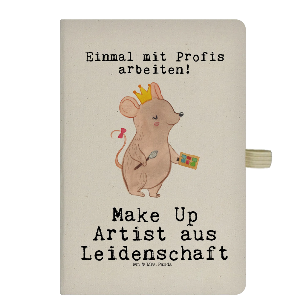 Bawełniany notatnik DIN A4 Artysta makijażu pasja Zawód, Wykształcenie, Jubileusz, Pożegnanie, Emerytura, Kolega, Koleżanka, Prezent, Dawać, Pracownik, Współpracownik, Firma, Dziękuję, Dziękuję bardzo