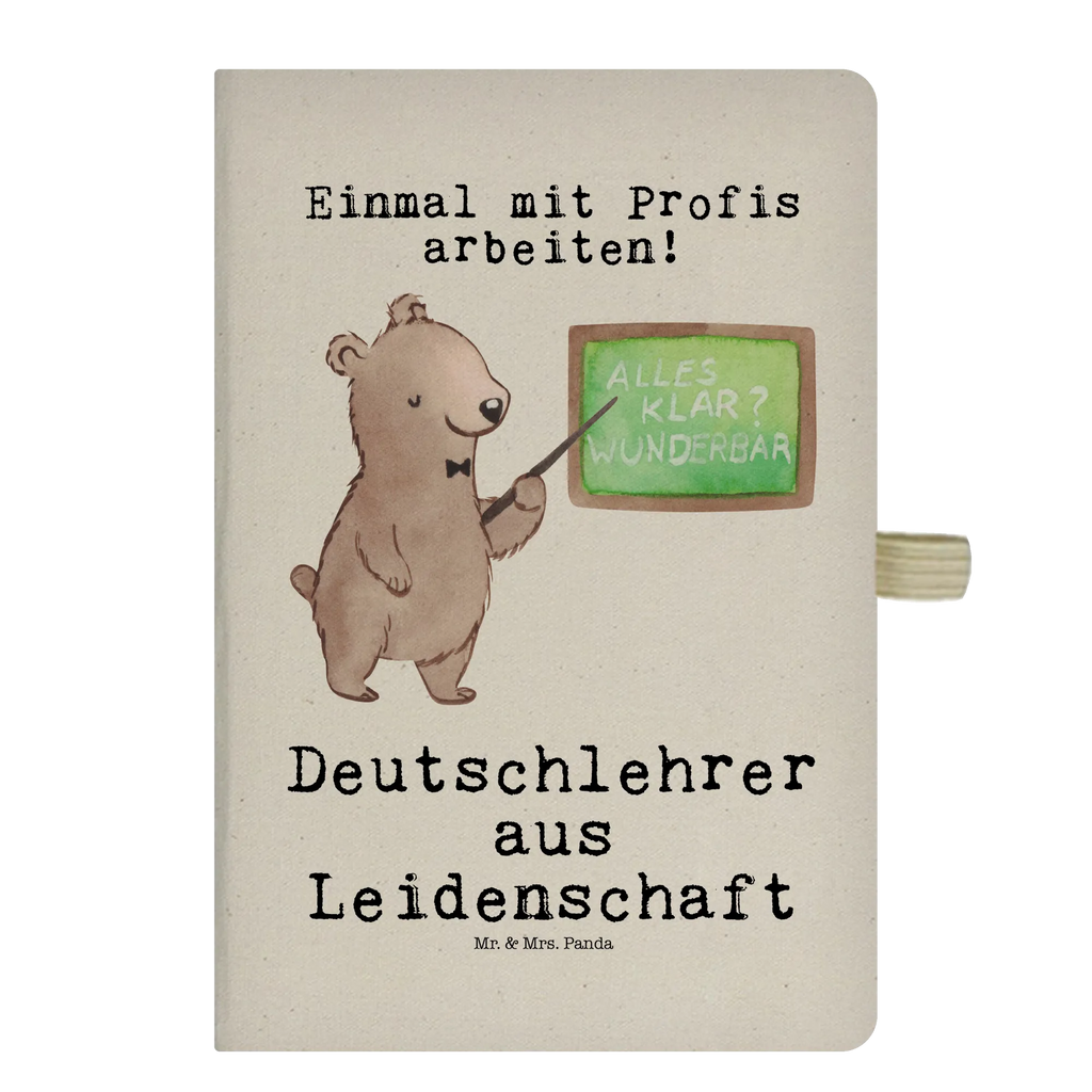 Cotton notebook German teacher Passion address book, diary, notes, journal, writing book, notepad, notebook, sketchbook, entry book, gift, gift idea, best, farewell gift, passing exam, anniversary, retirement, promotion, job start, sayings, funny, profession