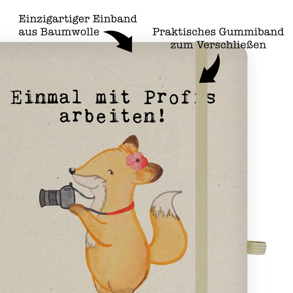 Cotton notebook female photographer Passion sketchbook, journal, entry book, notebook, address book, diary, writing book, notes, notepad, gift, gift idea, best, farewell gift, passing exam, anniversary, retirement, promotion, job start, sayings, funny, profession