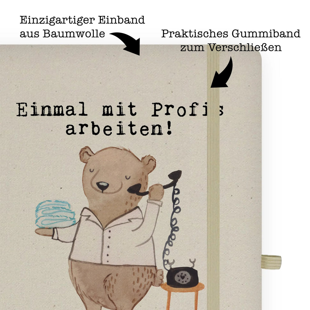 Cotton notebook Hotel specialist Passion diary, writing book, sketchbook, notepad, notebook, journal, entry book, notes, address book, gift, gift idea, best, farewell gift, passing exam, anniversary, retirement, promotion, job start, sayings, funny, profession