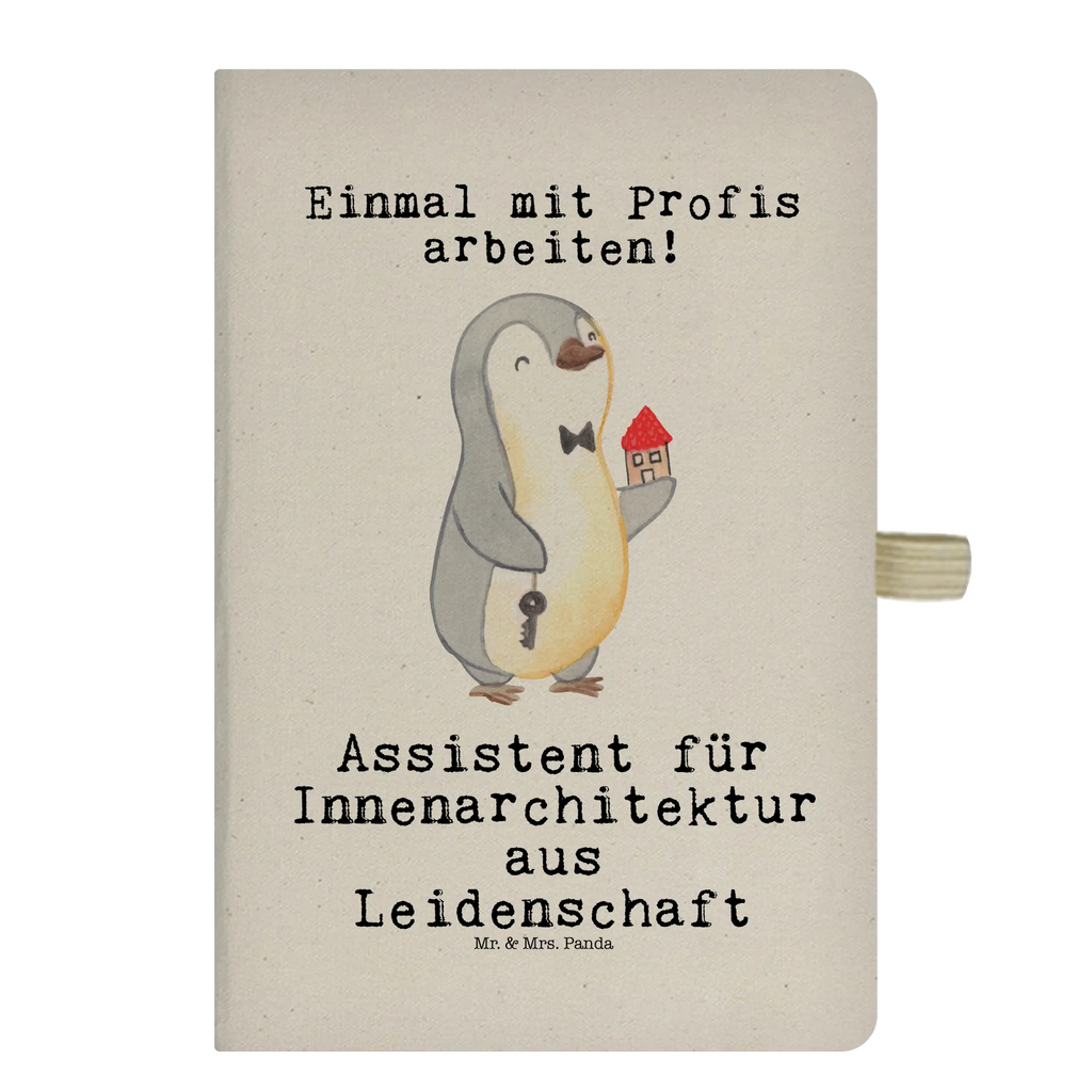 Cotton notebook Interior Design Assistant Passion writing book, notes, notepad, address book, notebook, journal, sketchbook, diary, entry book, gift, gift idea, best, farewell gift, passing exam, anniversary, retirement, promotion, job start, sayings, funny, profession