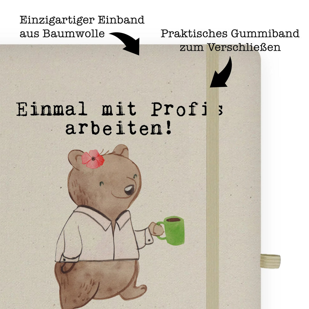 Bawełniany notatnik DIN A4 instruktorka Pasja Zawód, Wykształcenie, Jubileusz, Pożegnanie, Emerytura, Kolega, Koleżanka, Prezent, Dawać, Pracownik, Współpracownik, Firma, Dziękuję, Dziękuję bardzo