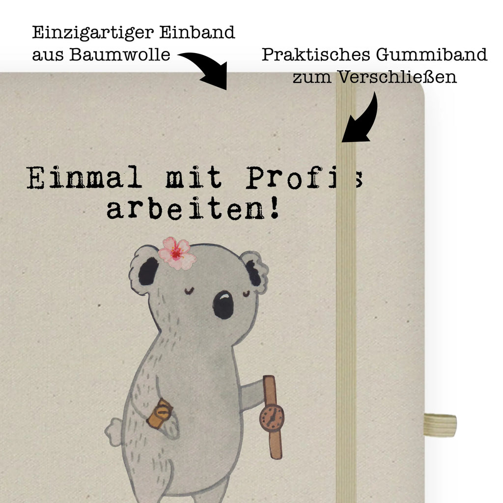 Cotton notebook female watchmaker Passion sketchbook, notebook, entry book, writing book, notepad, notes, diary, journal, address book, gift, gift idea, best, farewell gift, passing exam, anniversary, retirement, promotion, job start, sayings, funny, profession