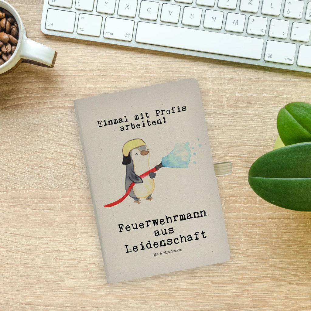 Cotton notebook firefighter passion address book, notebook, notes, notepad, diary, journal, writing book, entry book, sketchbook, gift, gift idea, best, farewell gift, passing exam, anniversary, retirement, promotion, job start, sayings, funny, profession