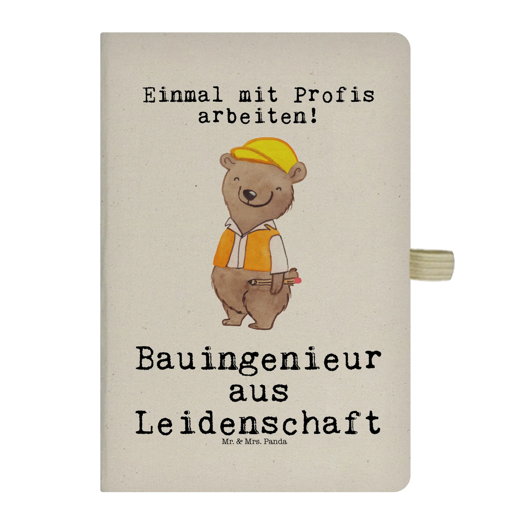 Bawełniany notes DIN A5 inżynier budownictwa pasja Zawód, Wykształcenie, Jubileusz, Pożegnanie, Emerytura, Kolega, Koleżanka, Prezent, Dawać, Pracownik, Współpracownik, Firma, Dziękuję, Dziękuję bardzo