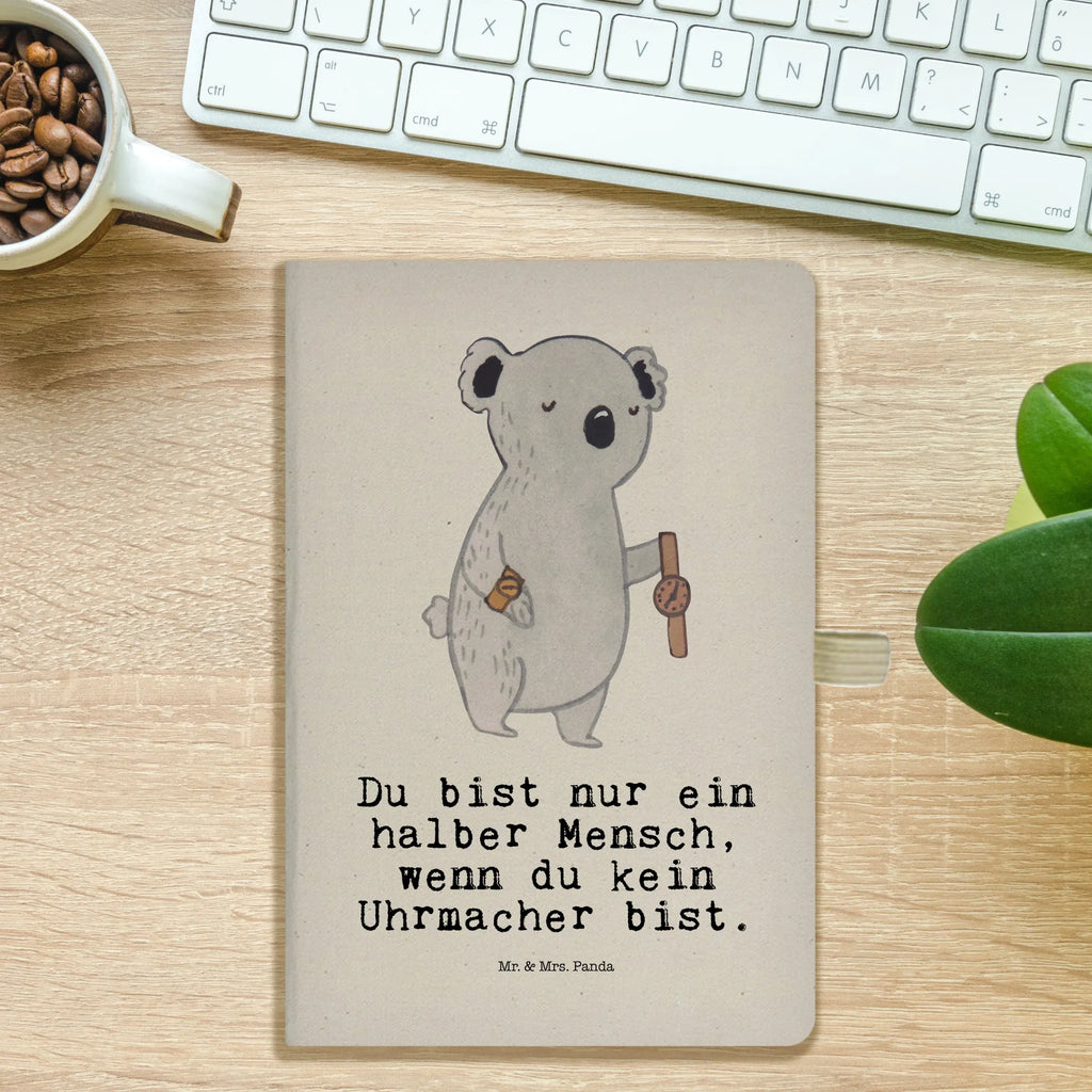 Cotton notebook watchmaker heart address book, journal, writing book, entry book, notepad, notebook, sketchbook, notes, diary, gift, gift idea, best, farewell gift, passing exam, anniversary, retirement, promotion, job start, sayings, funny, profession