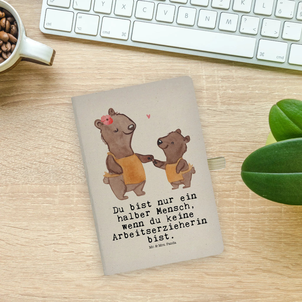 Cotton notebook Work Educator Heart notepad, notebook, entry book, writing book, address book, journal, notes, diary, sketchbook, gift, gift idea, best, farewell gift, passing exam, anniversary, retirement, promotion, job start, sayings, funny, profession