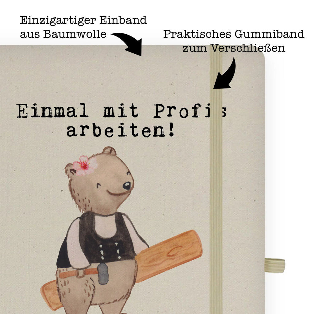 Cotton notebook Female Carpenter Passion notepad, writing book, diary, notes, notebook, entry book, journal, sketchbook, address book, gift, gift idea, best, farewell gift, passing exam, anniversary, retirement, promotion, job start, sayings, funny, profession