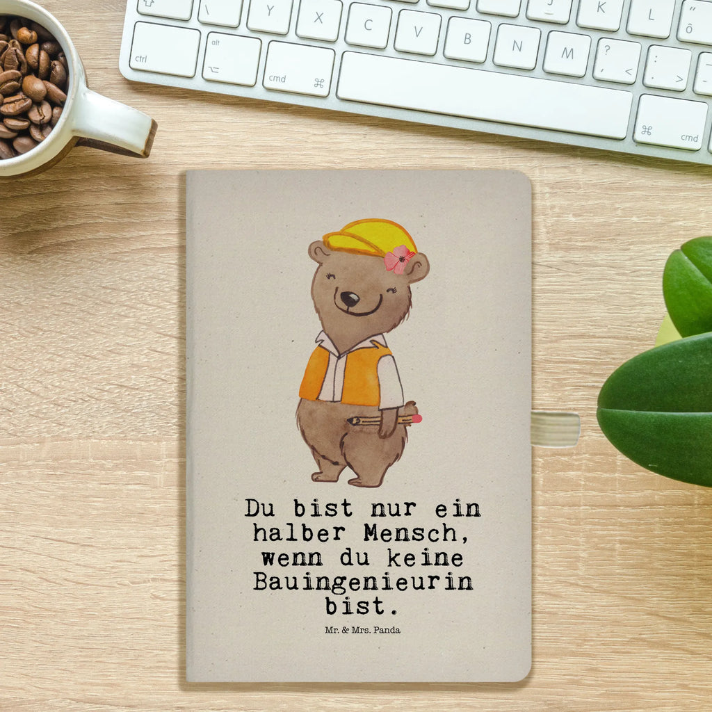 Cotton notebook Civil Engineer Heart entry book, notes, journal, notebook, notepad, writing book, sketchbook, diary, address book, gift, gift idea, best, farewell gift, passing exam, anniversary, retirement, promotion, job start, sayings, funny, profession