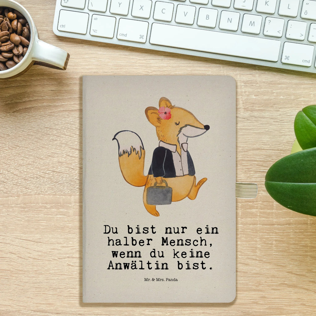 Bawełniany notatnik DIN A4 Adwokatka serce Zawód, Wykształcenie, Jubileusz, Pożegnanie, Emerytura, Kolega, Koleżanka, Prezent, Dawać, Pracownik, Współpracownik, Firma, Dziękuję, Dziękuję bardzo