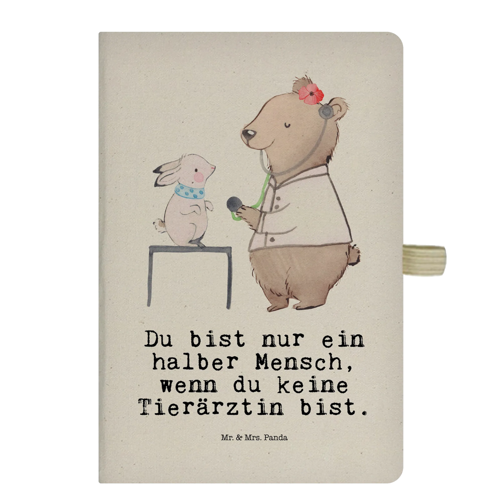 Bawełniany notes DIN A5 weterynarka Serce Zawód, Wykształcenie, Jubileusz, Pożegnanie, Emerytura, Kolega, Koleżanka, Prezent, Dawać, Pracownik, Współpracownik, Firma, Dziękuję, Dziękuję bardzo