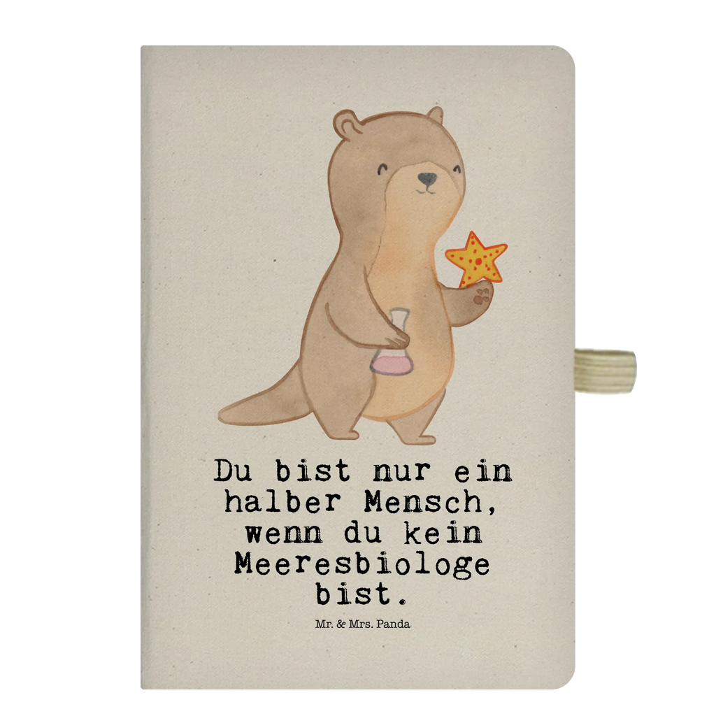 Bawełniany notes DIN A5 biolog morski serce Zawód, Wykształcenie, Jubileusz, Pożegnanie, Emerytura, Kolega, Koleżanka, Prezent, Dawać, Pracownik, Współpracownik, Firma, Dziękuję, Dziękuję bardzo