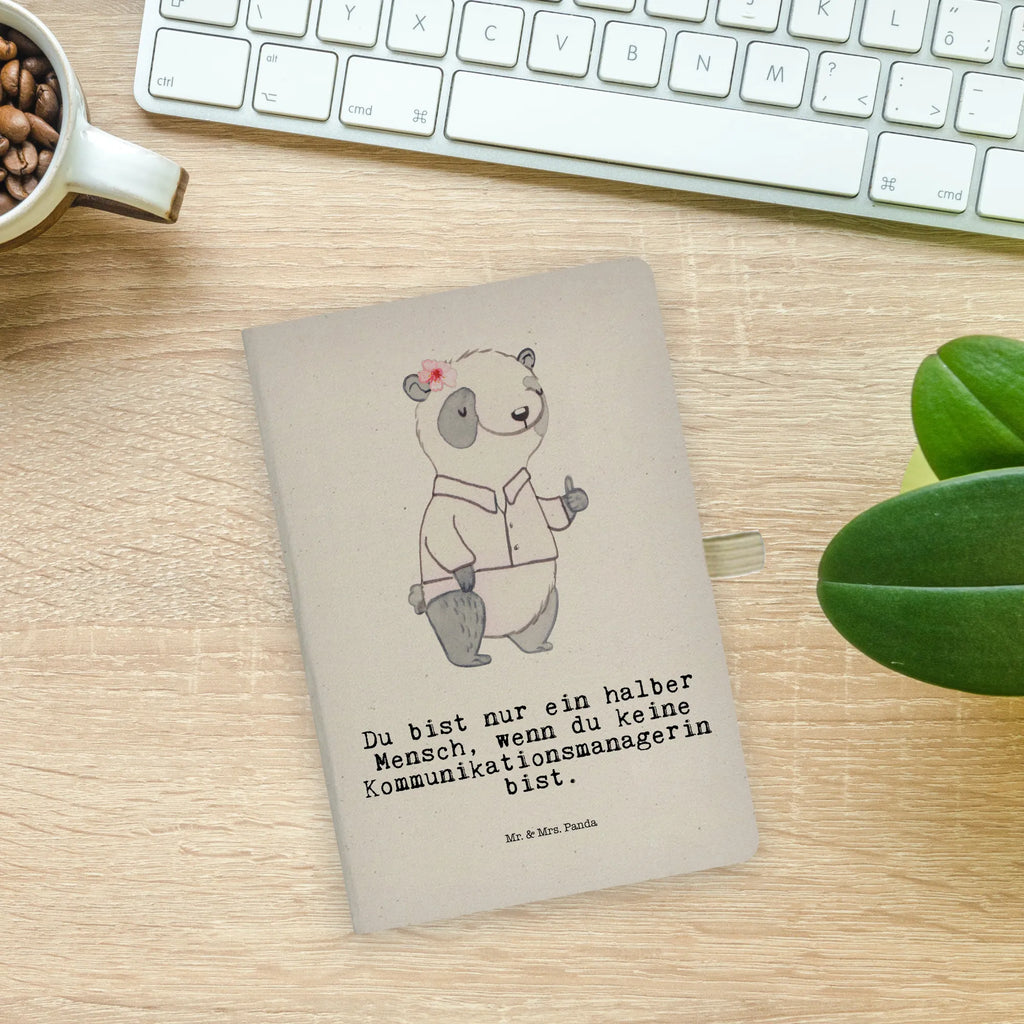 Cotton notebook Communications Manager Heart notebook, notepad, address book, writing book, sketchbook, diary, journal, entry book, notes, gift, gift idea, best, farewell gift, passing exam, anniversary, retirement, promotion, job start, sayings, funny, profession