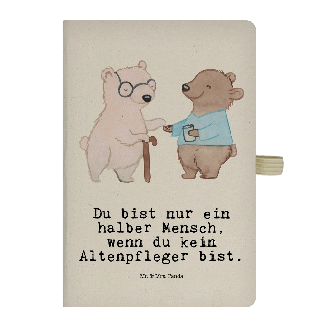 Cotton notebook Elderly Caregiver heart notepad, journal, notes, notebook, sketchbook, address book, writing book, entry book, diary, gift, gift idea, best, farewell gift, passing exam, anniversary, retirement, promotion, job start, sayings, funny, profession