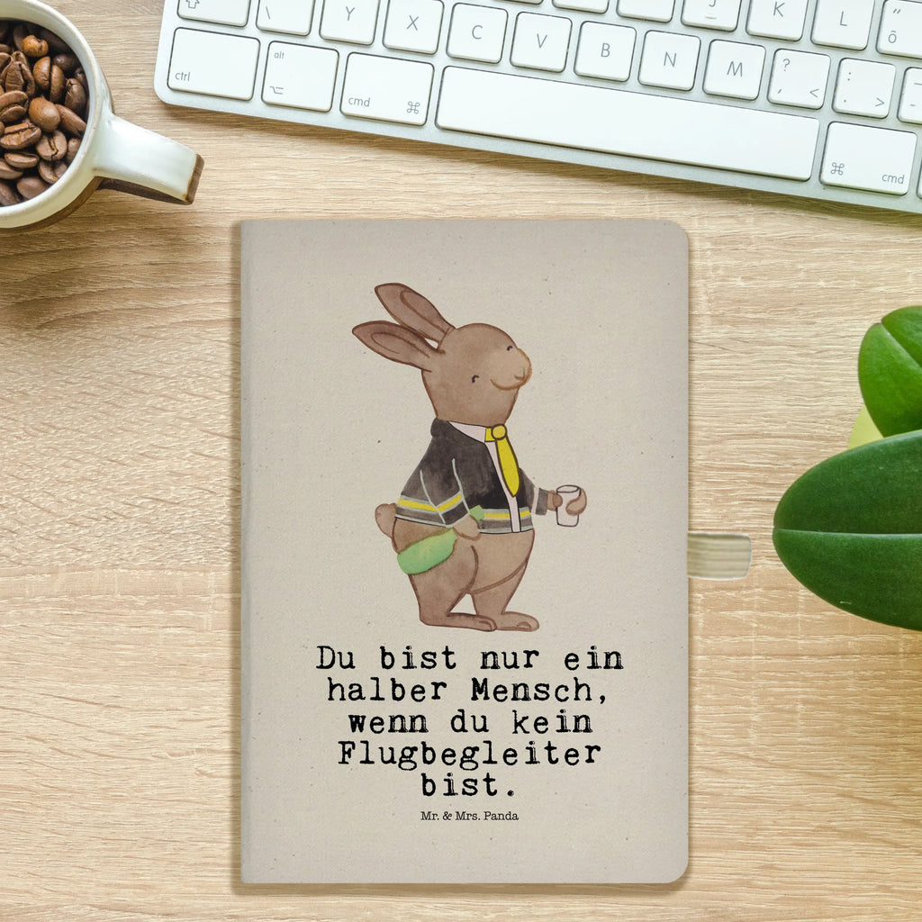 Cotton notebook Flight Attendant Heart sketchbook, diary, entry book, journal, writing book, address book, notes, notepad, notebook, gift, gift idea, best, farewell gift, passing exam, anniversary, retirement, promotion, job start, sayings, funny, profession