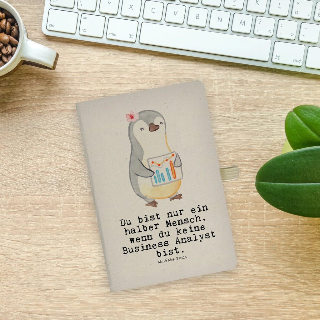 Cotton notebook Business Analyst heart notepad, notes, entry book, writing book, journal, sketchbook, diary, address book, notebook, gift, gift idea, best, farewell gift, passing exam, anniversary, retirement, promotion, job start, sayings, funny, profession