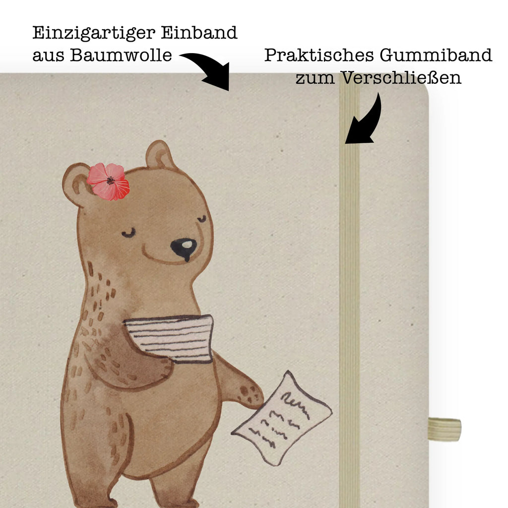 Cotton notebook Bookkeeper Heart notes, writing book, notebook, address book, diary, journal, notepad, sketchbook, entry book, gift, gift idea, best, farewell gift, passing exam, anniversary, retirement, promotion, job start, sayings, funny, profession