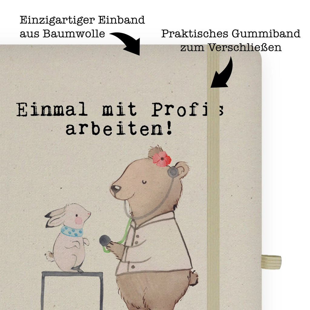 Bawełniany notes DIN A5 lekarka weterynarii pasja Notizen, Eintragebuch, Tagebuch, Notizblock, Adressbuch, Journal, Kladde, Skizzenbuch, Notizheft, Schreibbuch, Schreibheft, Beruf, Ausbildung, Jubiläum, Abschied, Rente, Kollege, Kollegin, Geschenk, Schenken, Arbeitskollege, Mitarbeiter, Firma, Danke, Dankeschön