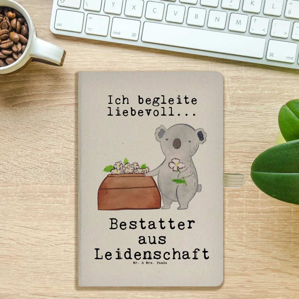 Bawełniany notatnik DIN A4 funerariusz pasja Zawód, Wykształcenie, Jubileusz, Pożegnanie, Emerytura, Kolega, Koleżanka, Prezent, Dawać, Pracownik, Współpracownik, Firma, Dziękuję, Dziękuję bardzo