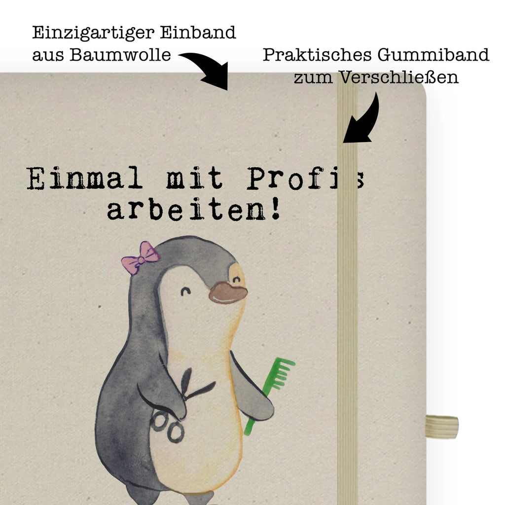 Cotton notebook hairstylist Passion notebook, writing book, entry book, address book, sketchbook, diary, notepad, journal, notes, gift, gift idea, best, farewell gift, passing exam, anniversary, retirement, promotion, job start, sayings, funny, profession