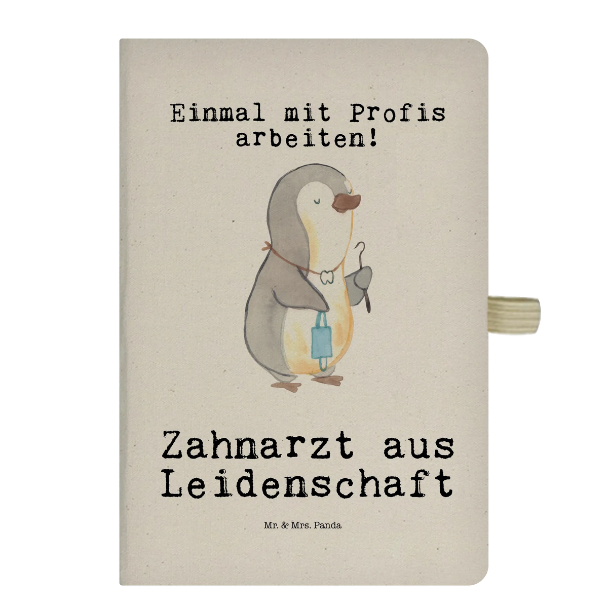 Bawełniany notes DIN A5 dentysta pasja Zawód, Wykształcenie, Jubileusz, Pożegnanie, Emerytura, Kolega, Koleżanka, Prezent, Dawać, Pracownik, Współpracownik, Firma, Dziękuję, Dziękuję bardzo