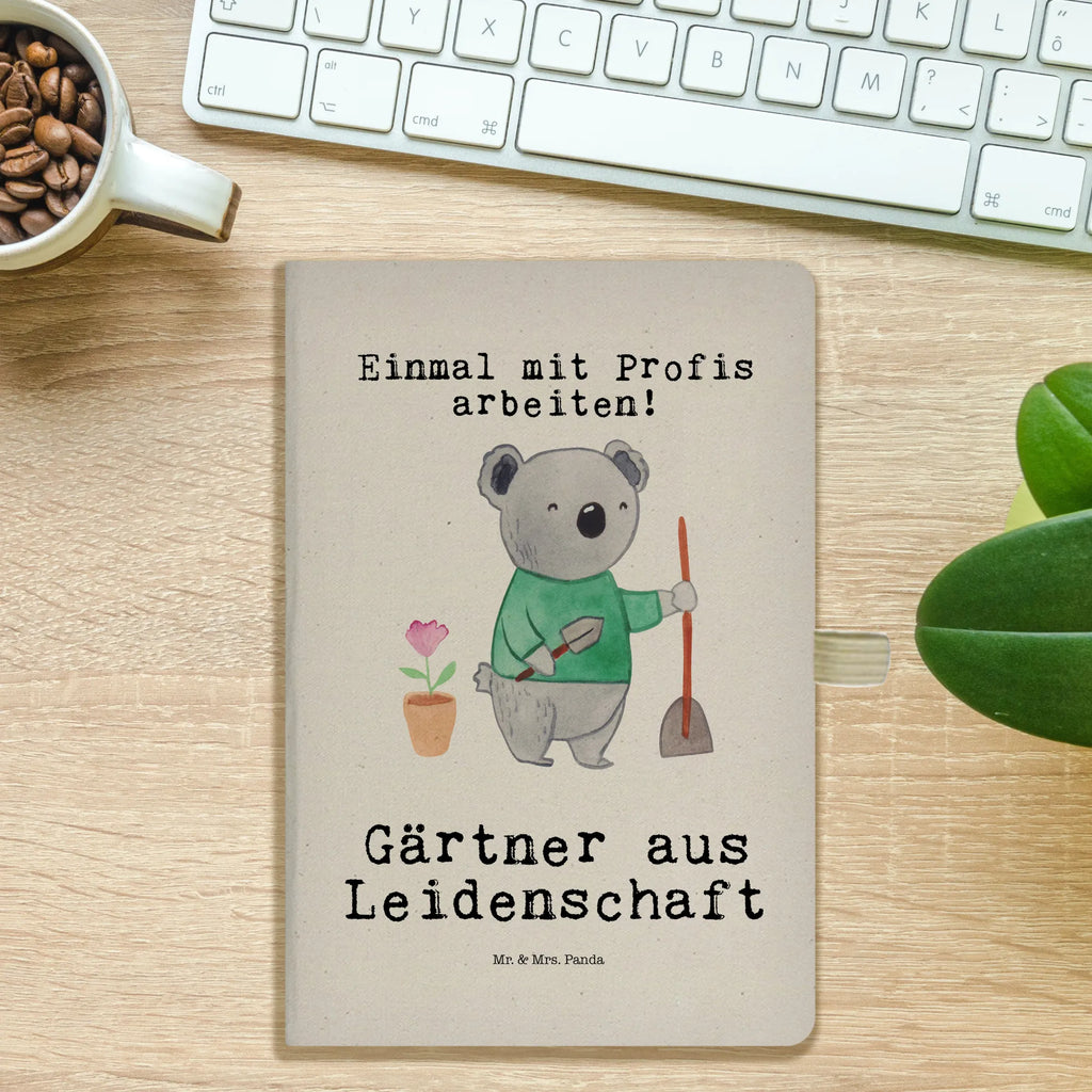 Cotton notebook Gardener Passion writing book, entry book, journal, notepad, notes, notebook, diary, address book, sketchbook, gift, gift idea, best, farewell gift, passing exam, anniversary, retirement, promotion, job start, sayings, funny, profession