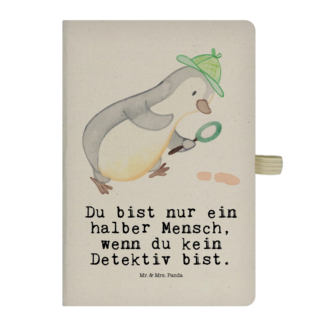 Bawełniany notatnik DIN A4 detektyw serce Zawód, Wykształcenie, Jubileusz, Pożegnanie, Emerytura, Kolega, Koleżanka, Prezent, Dawać, Pracownik, Współpracownik, Firma, Dziękuję, Dziękuję bardzo