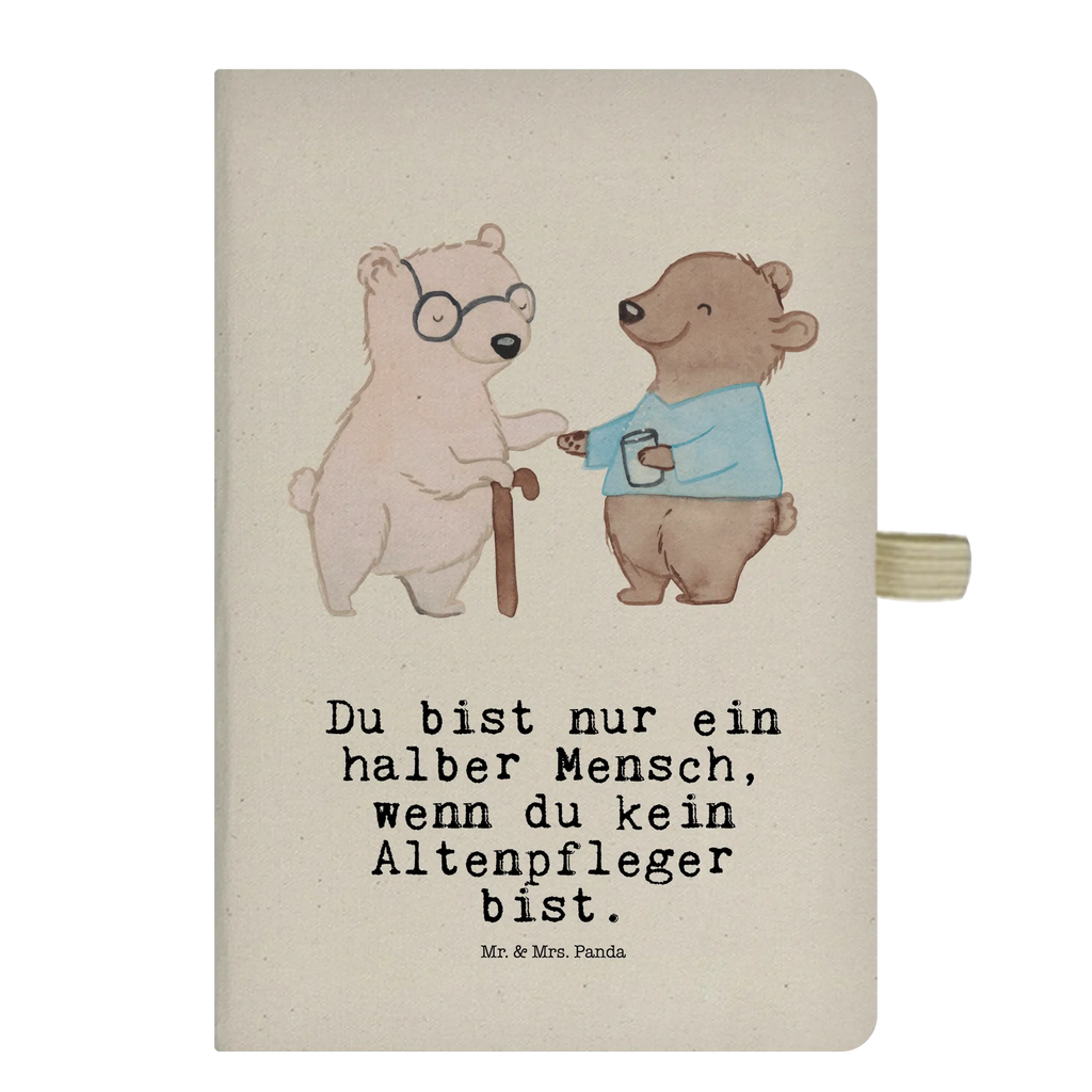 Cotton notebook Elderly Caregiver heart notepad, journal, notes, notebook, sketchbook, address book, writing book, entry book, diary, gift, gift idea, best, farewell gift, passing exam, anniversary, retirement, promotion, job start, sayings, funny, profession