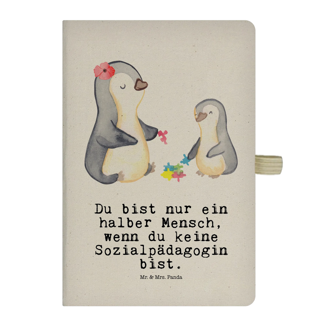 Bawełniany notes DIN A5 pedagog społeczny serce Zawód, Wykształcenie, Jubileusz, Pożegnanie, Emerytura, Kolega, Koleżanka, Prezent, Dawać, Pracownik, Współpracownik, Firma, Dziękuję, Dziękuję bardzo