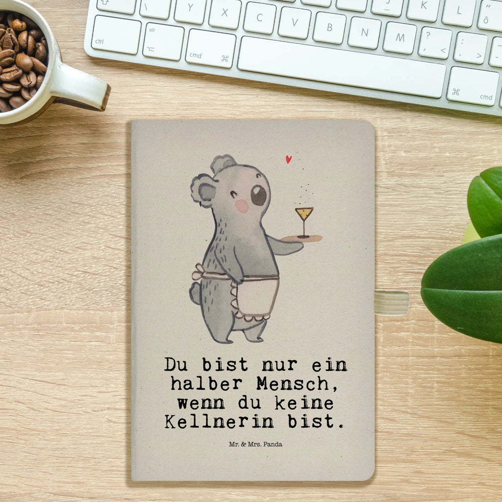 Cotton notebook Waitress heart sketchbook, address book, notes, diary, notebook, entry book, writing book, journal, notepad, gift, gift idea, best, farewell gift, passing exam, anniversary, retirement, promotion, job start, sayings, funny, profession