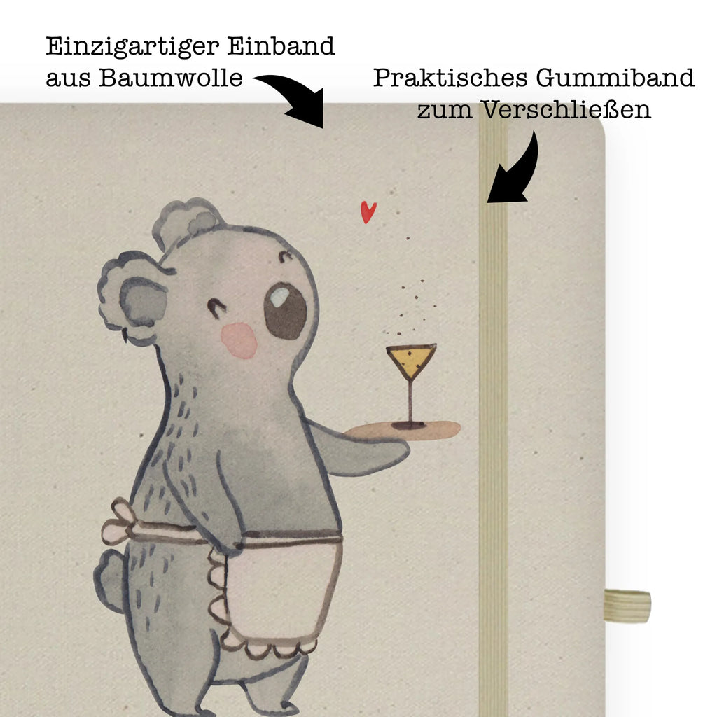 Cotton notebook Waitress heart sketchbook, address book, notes, diary, notebook, entry book, writing book, journal, notepad, gift, gift idea, best, farewell gift, passing exam, anniversary, retirement, promotion, job start, sayings, funny, profession