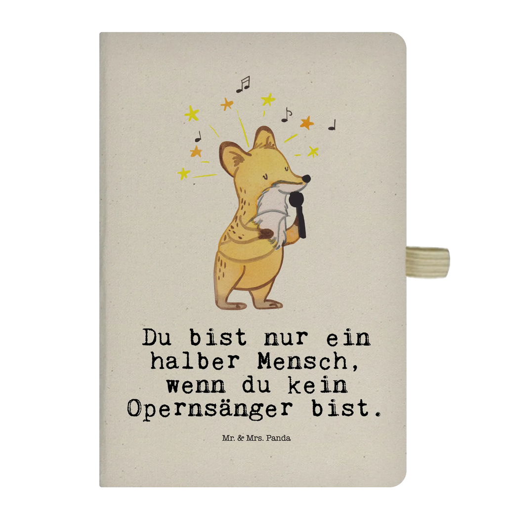 Bawełniany notatnik DIN A4 śpiewak operowy serce Zawód, Wykształcenie, Jubileusz, Pożegnanie, Emerytura, Kolega, Koleżanka, Prezent, Dawać, Pracownik, Współpracownik, Firma, Dziękuję, Dziękuję bardzo