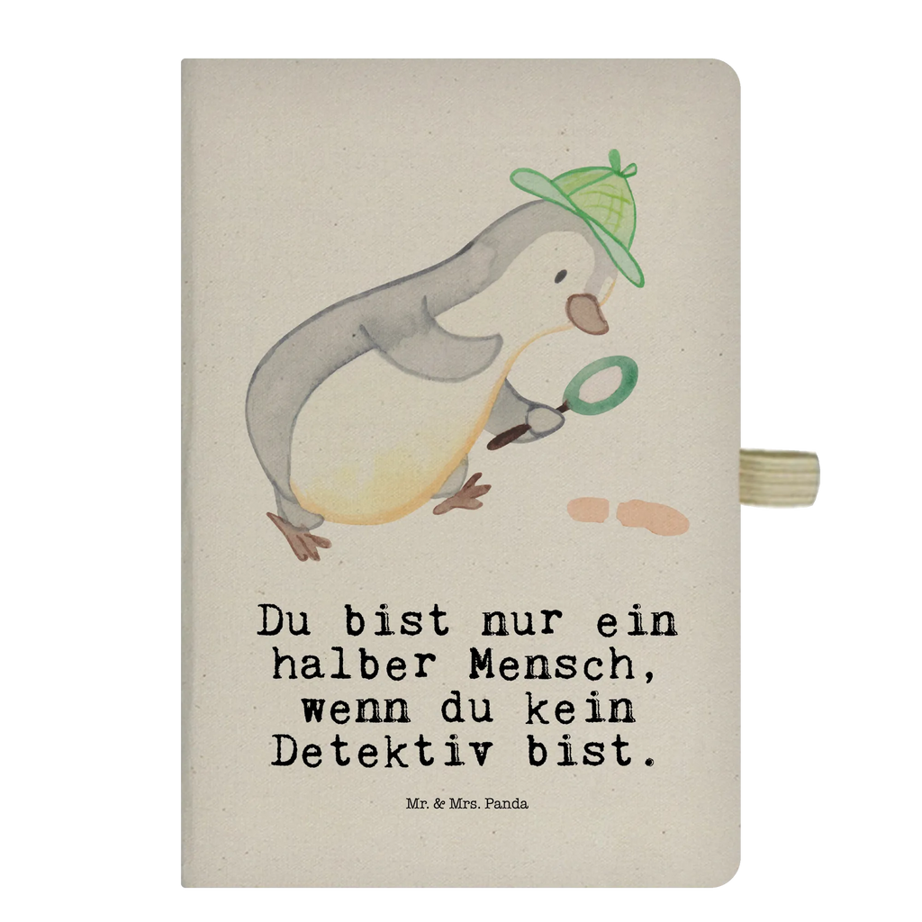 Bawełniany notatnik DIN A4 detektyw serce Zawód, Wykształcenie, Jubileusz, Pożegnanie, Emerytura, Kolega, Koleżanka, Prezent, Dawać, Pracownik, Współpracownik, Firma, Dziękuję, Dziękuję bardzo