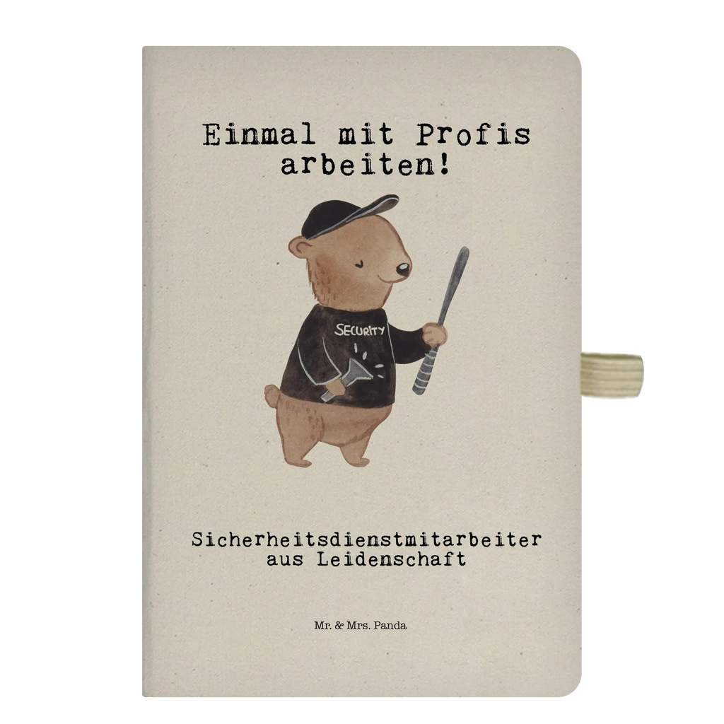 Cotton notebook Security personnel Passion notepad, entry book, diary, writing book, sketchbook, notebook, notes, address book, journal, gift, gift idea, best, farewell gift, passing exam, anniversary, retirement, promotion, job start, sayings, funny, profession