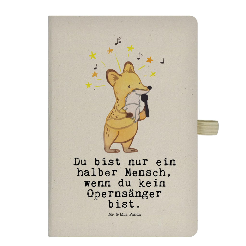 Bawełniany notatnik DIN A4 śpiewak operowy serce Zawód, Wykształcenie, Jubileusz, Pożegnanie, Emerytura, Kolega, Koleżanka, Prezent, Dawać, Pracownik, Współpracownik, Firma, Dziękuję, Dziękuję bardzo