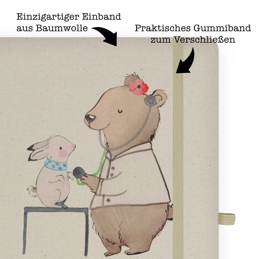 Cotton notebook Animal Naturopath Heart writing book, address book, notepad, notebook, journal, diary, sketchbook, entry book, notes, gift, gift idea, best, farewell gift, passing exam, anniversary, retirement, promotion, job start, sayings, funny, profession