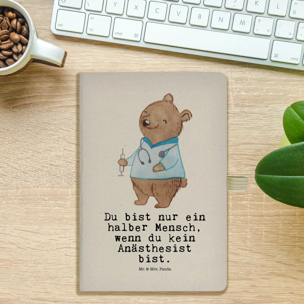 Cotton notebook anesthesiologist Heart diary, notepad, notes, sketchbook, journal, address book, entry book, notebook, writing book, gift, gift idea, best, farewell gift, passing exam, anniversary, retirement, promotion, job start, sayings, funny, profession