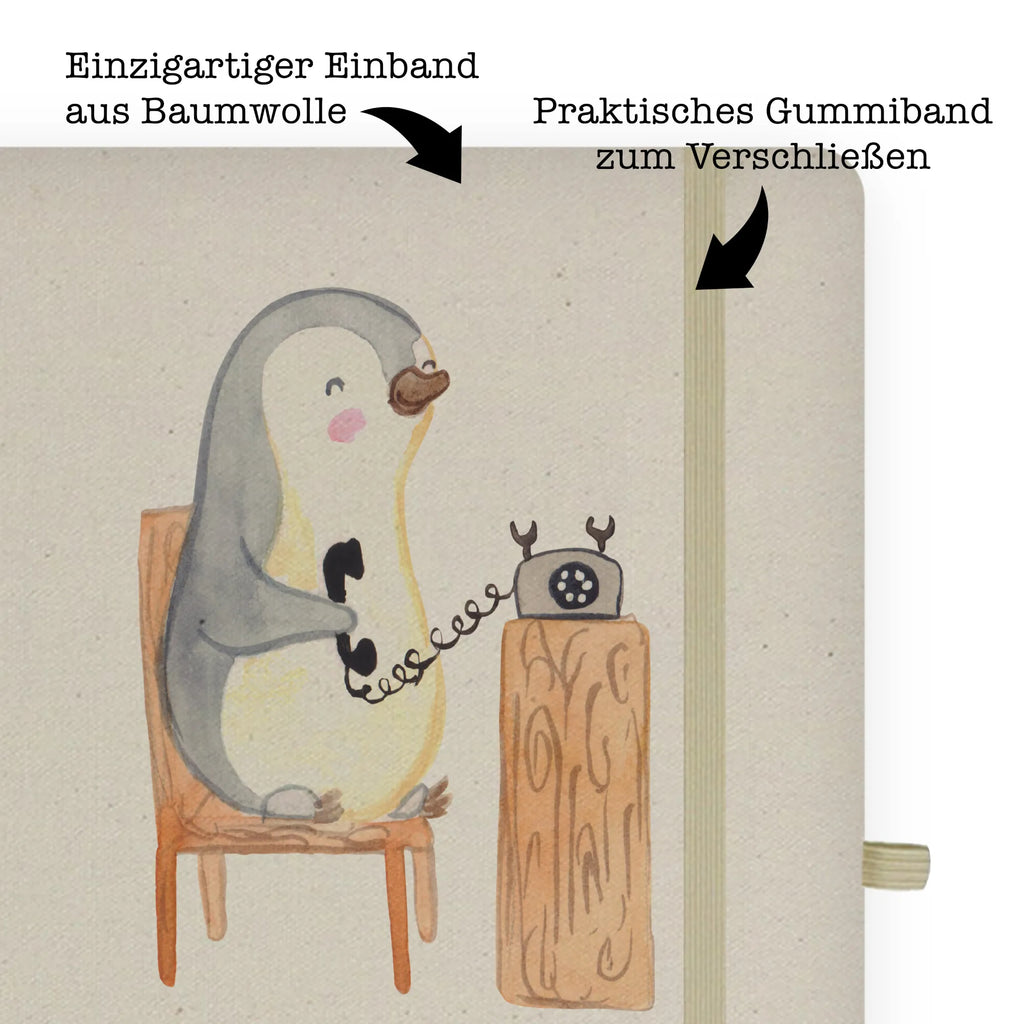 Cotton notebook call center agent Heart entry book, writing book, journal, address book, notepad, notebook, diary, notes, sketchbook, gift, gift idea, best, farewell gift, passing exam, anniversary, retirement, promotion, job start, sayings, funny, profession