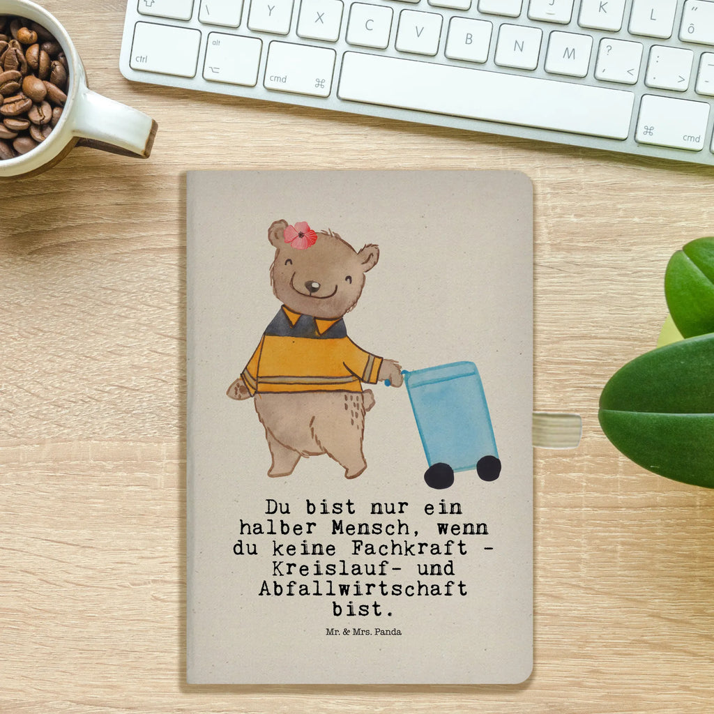 Bawełniany notatnik DIN A4 Specjalista ds. gospodarki o obiegu zamkniętym i odpadami serce Zawód, Wykształcenie, Jubileusz, Pożegnanie, Emerytura, Kolega, Koleżanka, Prezent, Dawać, Pracownik, Współpracownik, Firma, Dziękuję, Dziękuję bardzo