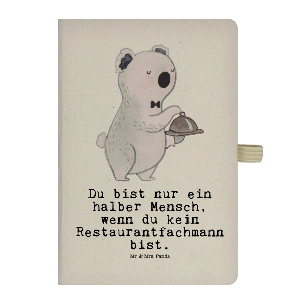 Bawełniany notatnik DIN A4 Kelner serce Zawód, Wykształcenie, Jubileusz, Pożegnanie, Emerytura, Kolega, Koleżanka, Prezent, Dawać, Pracownik, Współpracownik, Firma, Dziękuję, Dziękuję bardzo