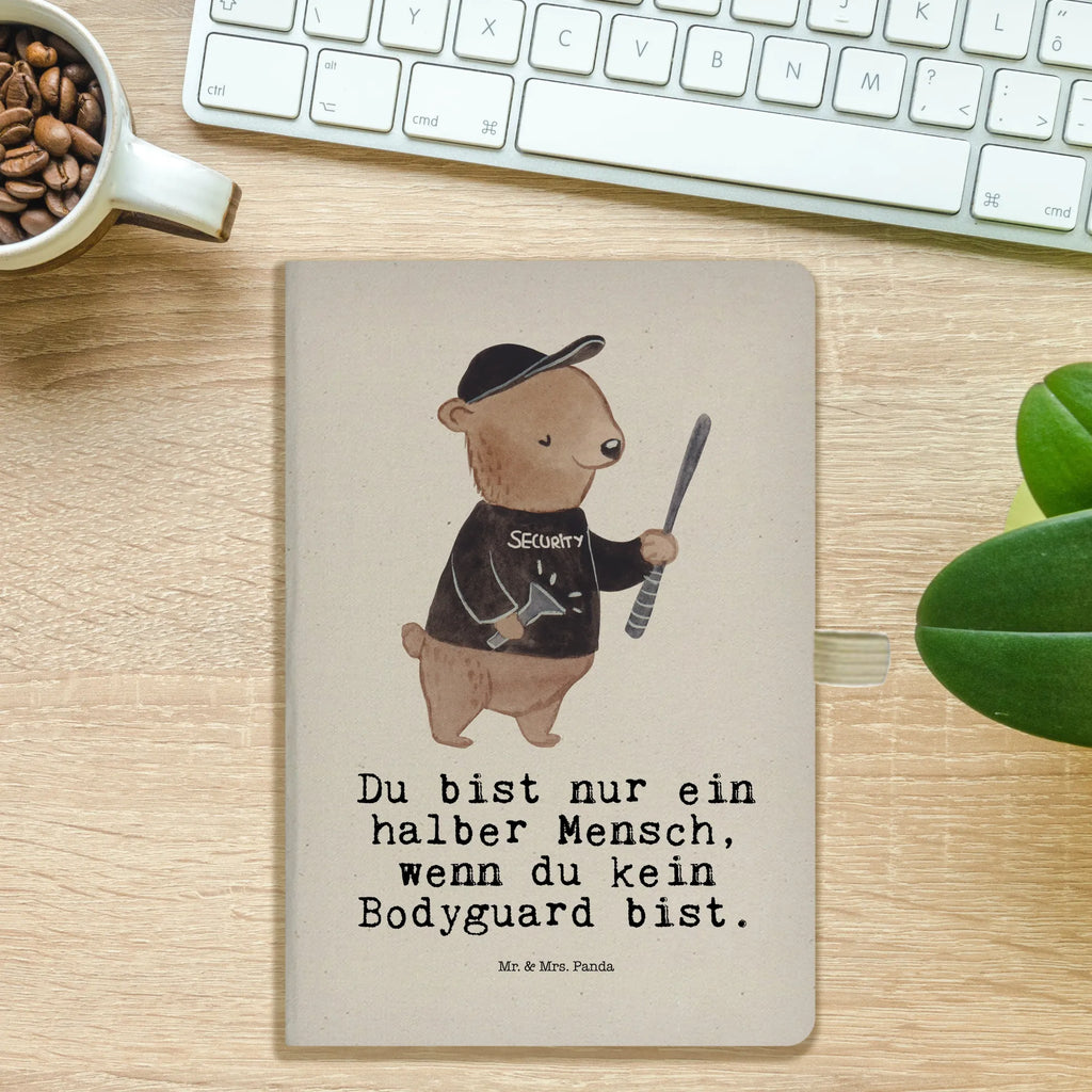 Cotton notebook Bodyguard heart notebook, address book, notes, sketchbook, notepad, diary, writing book, journal, entry book, gift, gift idea, best, farewell gift, passing exam, anniversary, retirement, promotion, job start, sayings, funny, profession