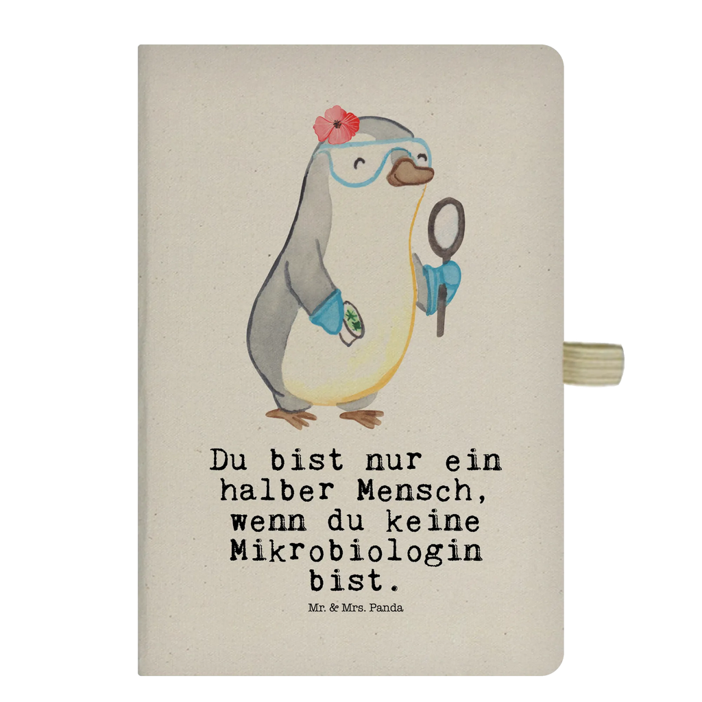 Bawełniany notatnik DIN A4 Mikrobiolożka Serce Zawód, Wykształcenie, Jubileusz, Pożegnanie, Emerytura, Kolega, Koleżanka, Prezent, Dawać, Pracownik, Współpracownik, Firma, Dziękuję, Dziękuję bardzo