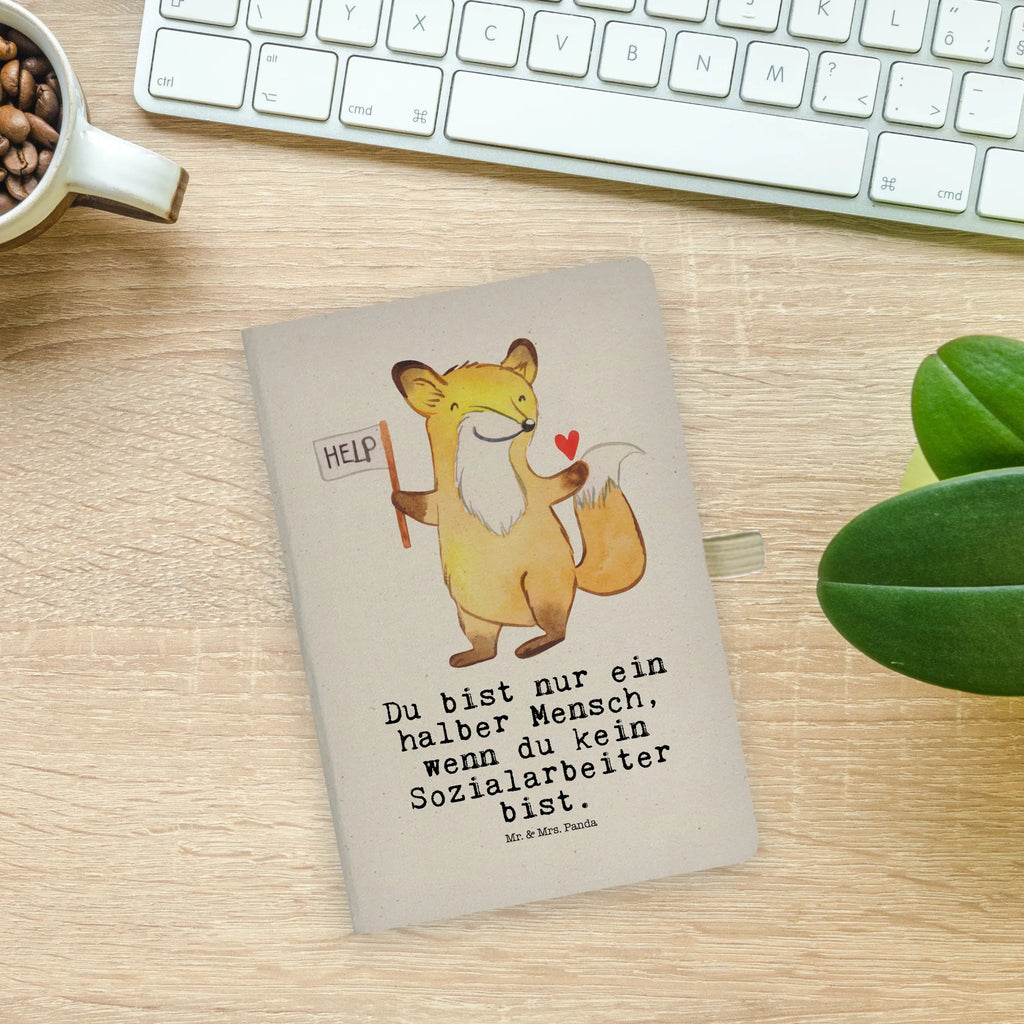 Cotton notebook Social Worker Heart diary, notes, notepad, writing book, notebook, sketchbook, journal, entry book, address book, gift, gift idea, best, farewell gift, passing exam, anniversary, retirement, promotion, job start, sayings, funny, profession