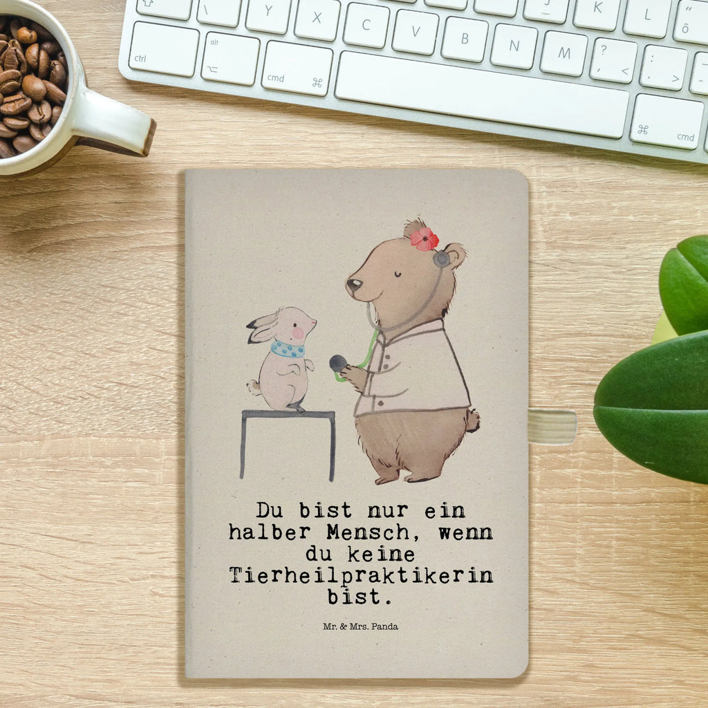 Cotton notebook Animal Naturopath Heart writing book, address book, notepad, notebook, journal, diary, sketchbook, entry book, notes, gift, gift idea, best, farewell gift, passing exam, anniversary, retirement, promotion, job start, sayings, funny, profession