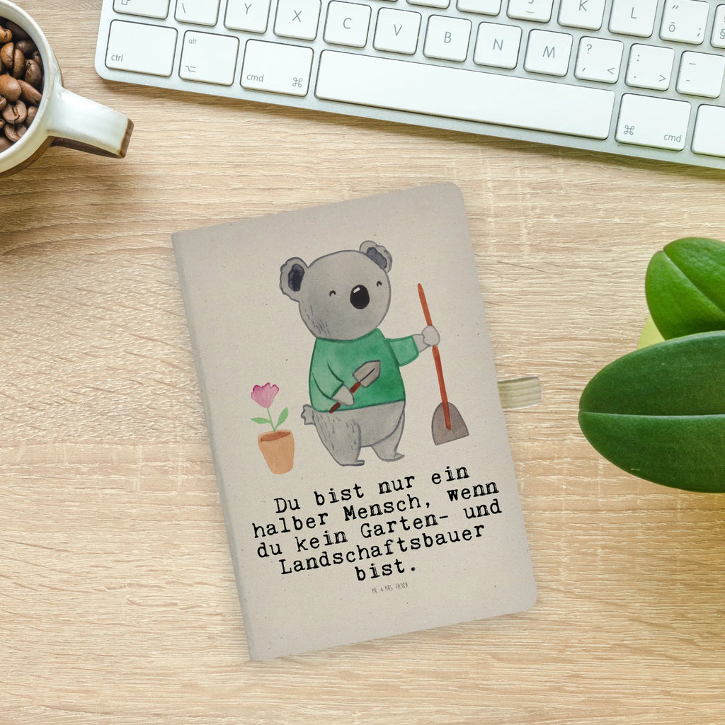 Cotton notebook Garden and Landscape Gardener Heart diary, journal, entry book, writing book, notes, sketchbook, address book, notepad, notebook, gift, gift idea, best, farewell gift, passing exam, anniversary, retirement, promotion, job start, sayings, funny, profession