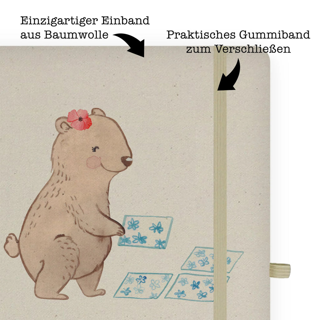 Bawełniany notes DIN A5 Płytkarka serce Zawód, Wykształcenie, Jubileusz, Pożegnanie, Emerytura, Kolega, Koleżanka, Prezent, Dawać, Pracownik, Współpracownik, Firma, Dziękuję, Dziękuję bardzo